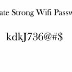 wifi strong password